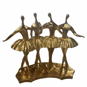 4 ballerines dorées
