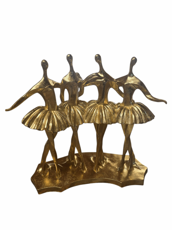 4 ballerines dorées