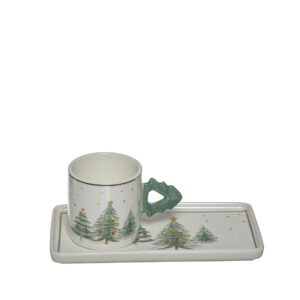 Tasse á café avec petite assiette